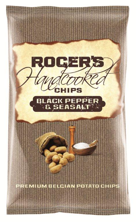 Chips black pepper et seasalt 150gr - Roger's