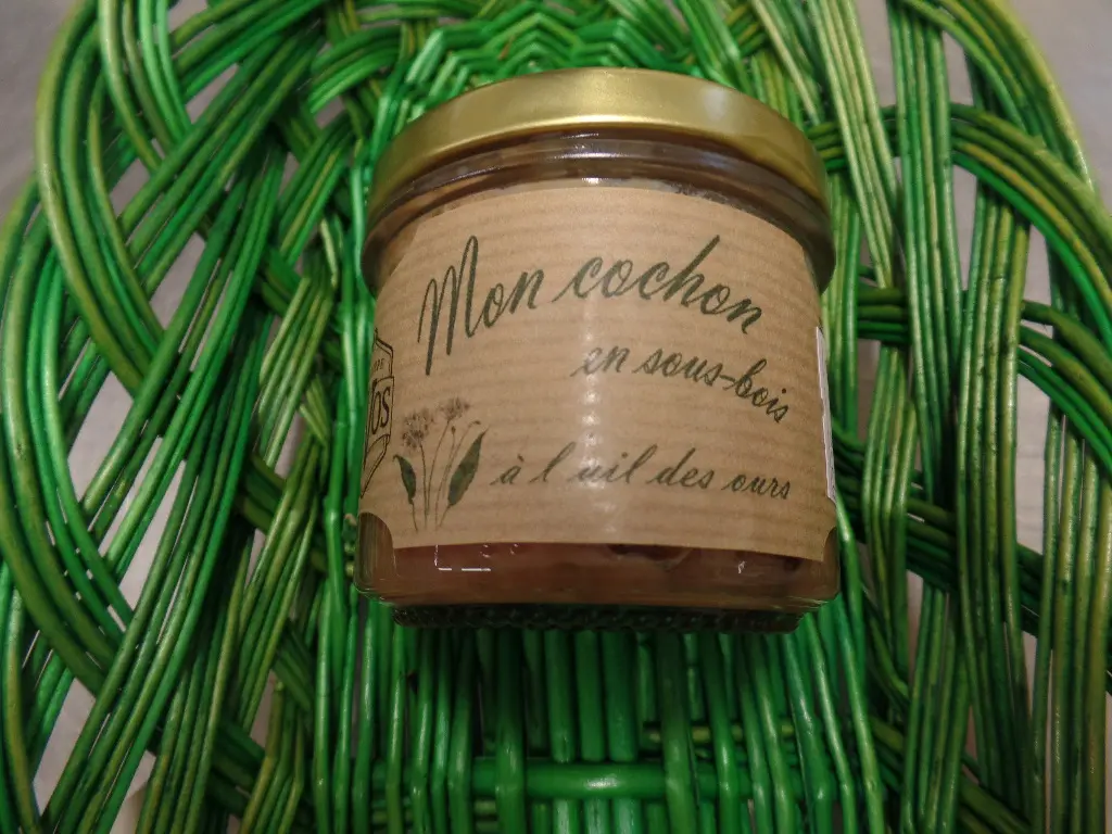 Mon cochon dans les sous-bois (à l'ail des ours) 90g - De Vos