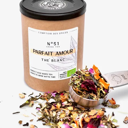 Thé Blanc Parfait Amour BIO - 65gr - CDE