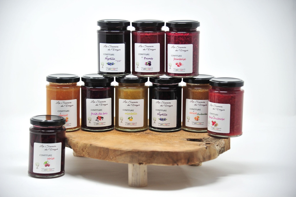 Confiture Les Saveurs du verger - 210 ml (Cerise, Extra)
