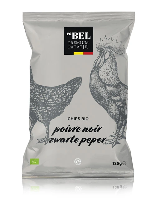 ReBEL chips premium & Bio - Poivre noir  125g
