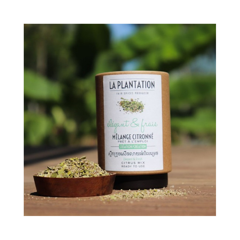 Mélange Citronné (fleur de sel, combava) - 50gr tube