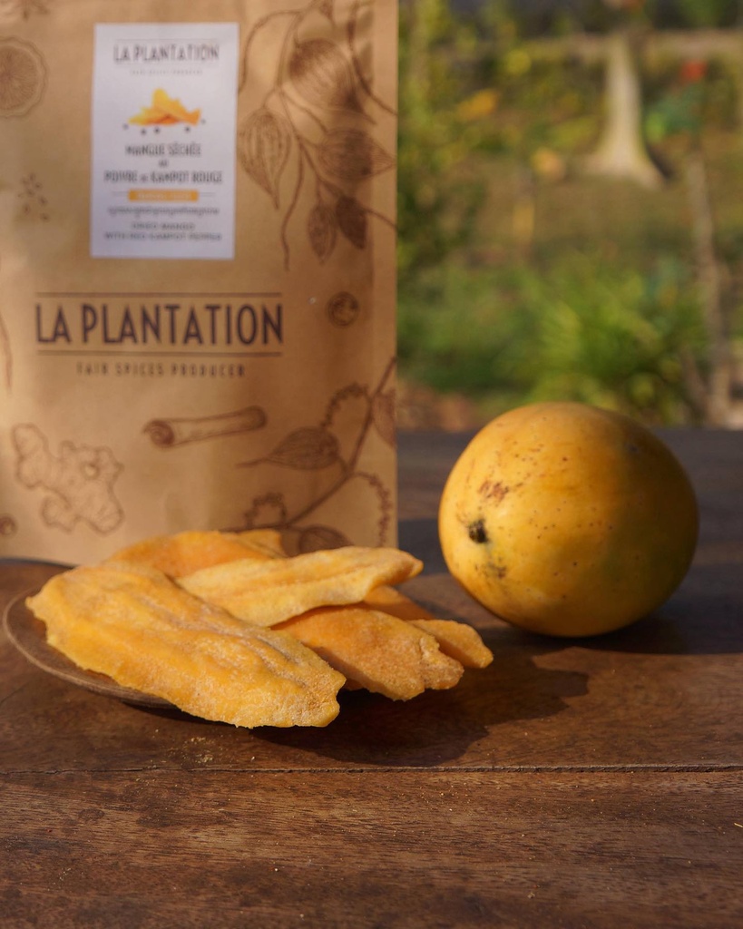 [DFMANKRP150] Mangue séchée au Poivre de Kampot Rouge - 150gr