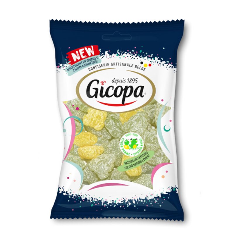 Gicopa Gomme grenouille pomme/citron 170gr