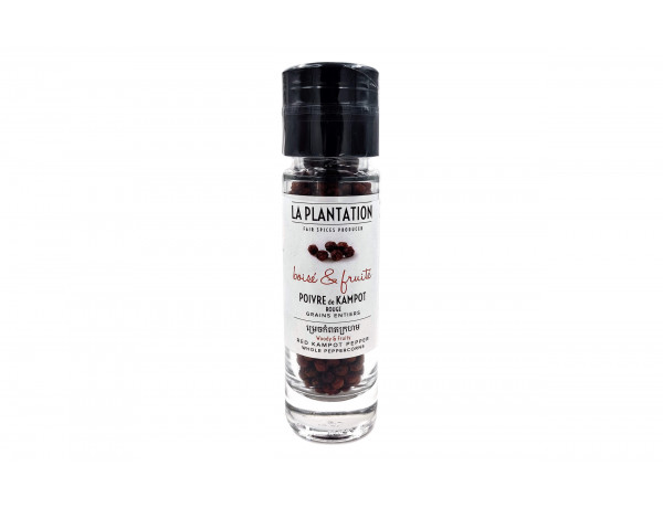 Poivre de Kampot rouge 55gr - Moulin - La Plantation