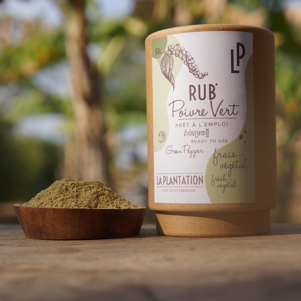 [RUBKGP50TU] Rub "Poivre Vert" - 50gr - La Plantation