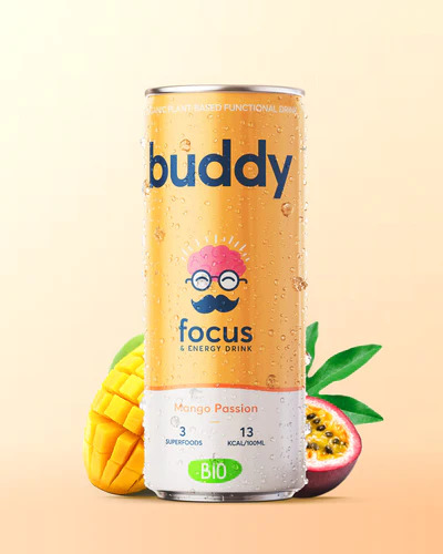 BUDDY bio functional & energy drink mangue passion - 250ml