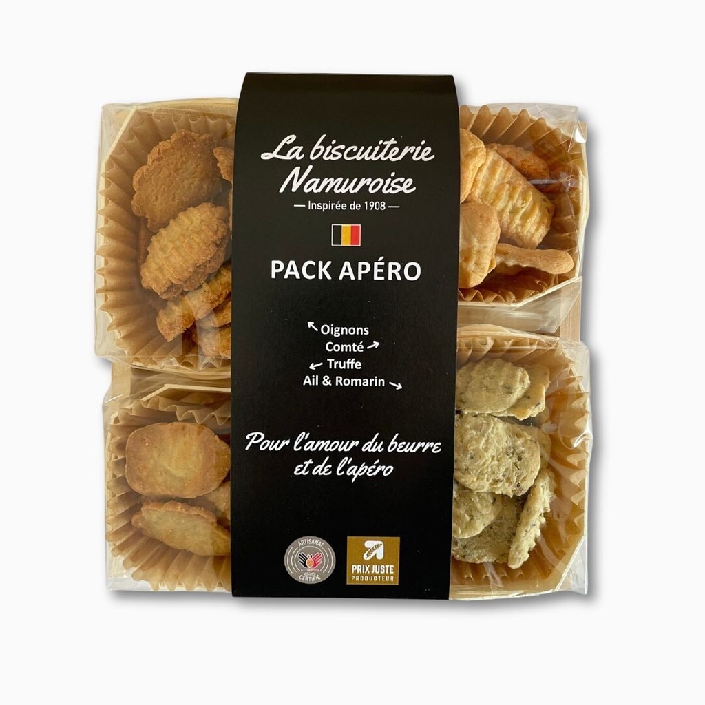 Pack Apéro La Biscuiterie Namuroise - 4x50gr