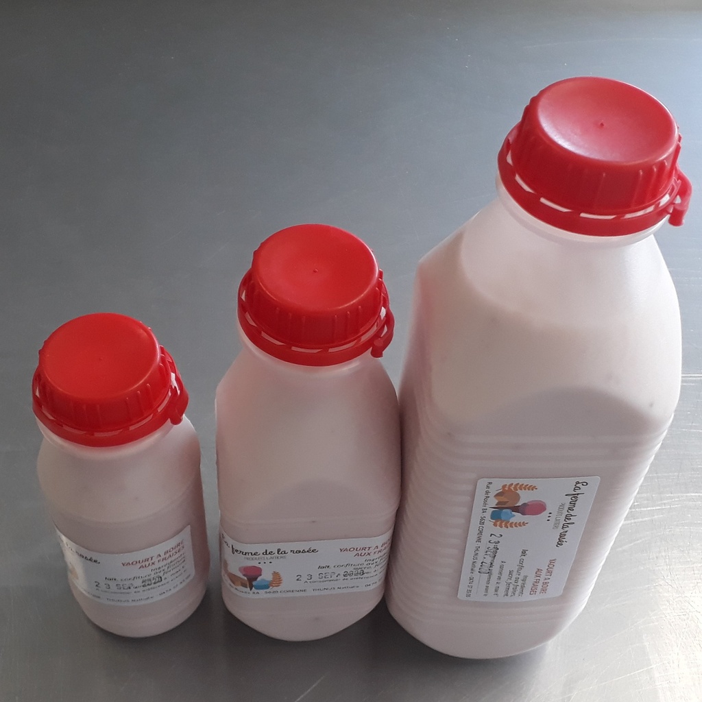 Yaourt à boire - La ferme de la rosée - Corenne (Banane, 250 ml)