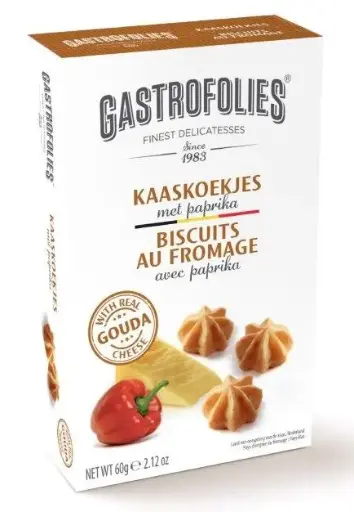 [521002] Biscuits au fromage avec Paprika 60 gr 