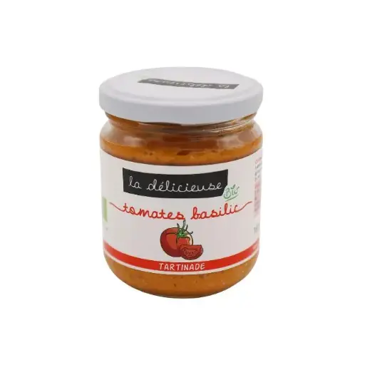 Tartinade vegie Tomate Basilic BIO 135g - La délicieuse